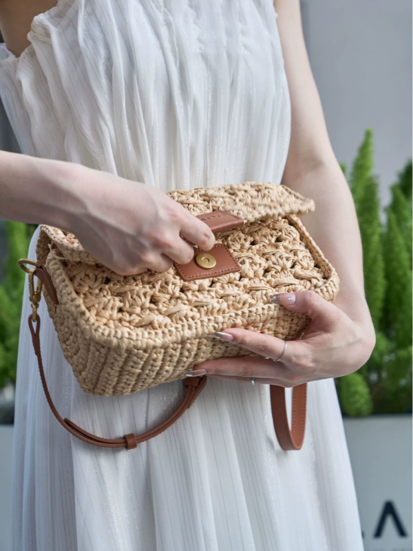 Matara Raffia Shoulder Bag - Image 5