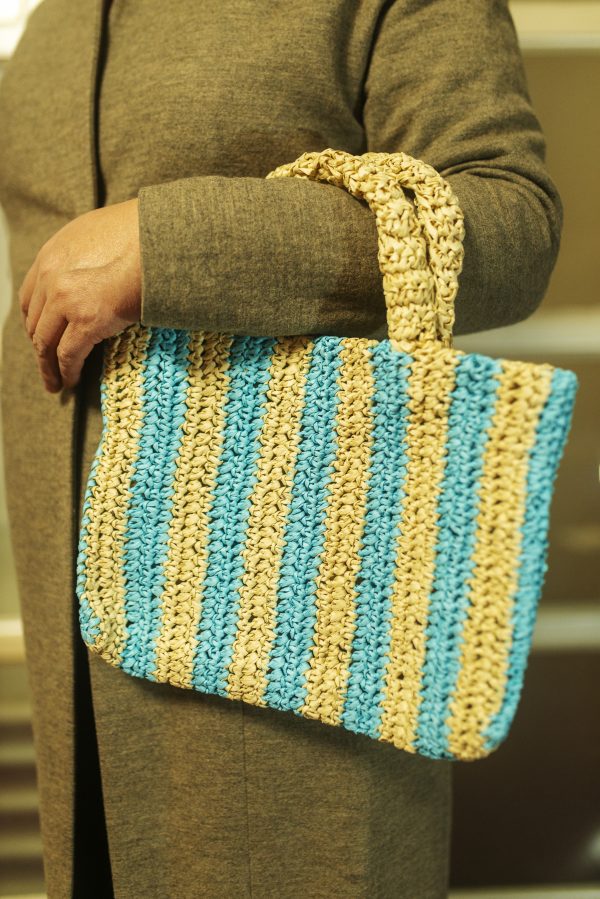 Small Striped Tote Bag - Image 3