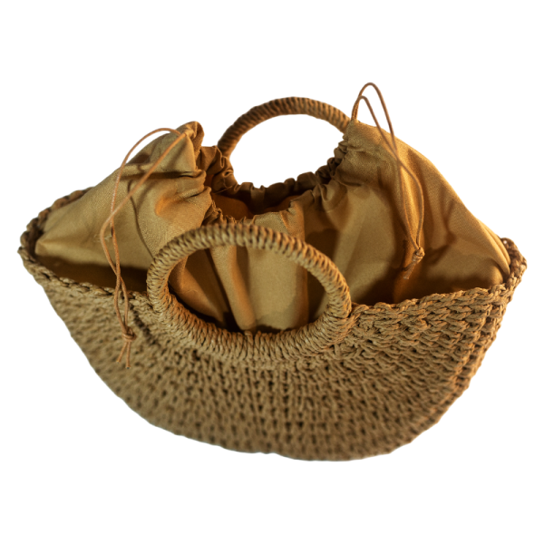 Crescent-Shaped Handbag