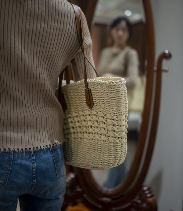 Hollow-Cut Beach Bag - Image 5