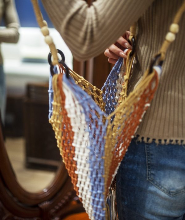 Tassel Cotton Rope Bag - Image 3