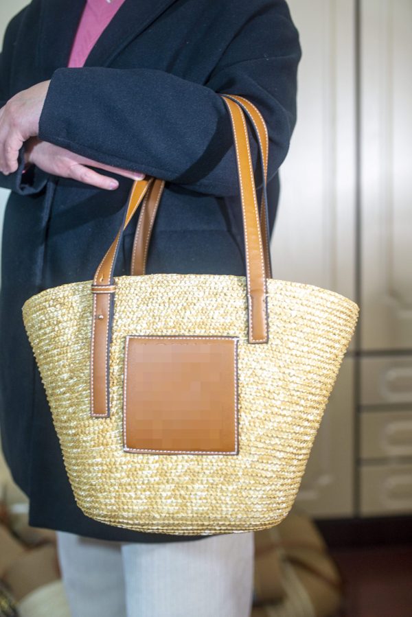 Machine-Woven Straw Bag - Image 4