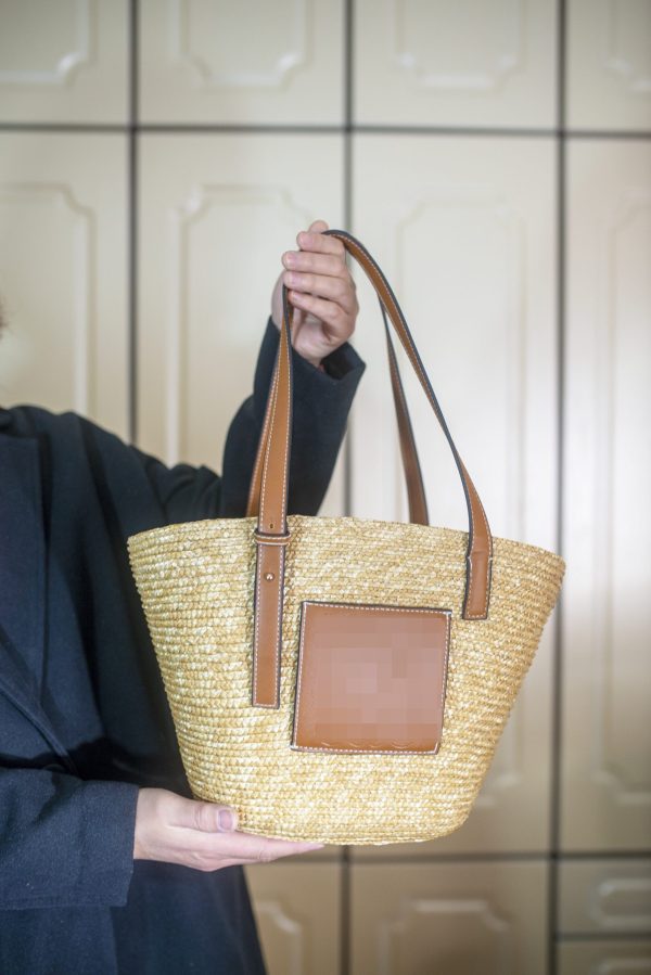 Machine-Woven Straw Bag - Image 5